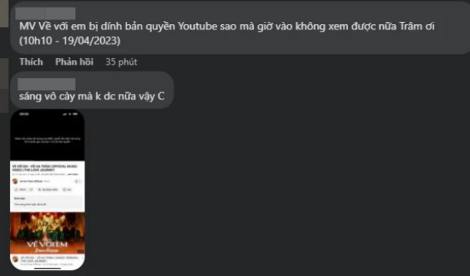 MV tiền tỷ của Võ Hạ Trâm đột nhiên 'bay màu' khỏi Youtube, chính chủ lên tiếng phản hồi  - Ảnh 1